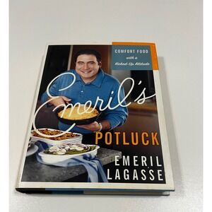 Emeril Lagasse Potluck Cookbook Hardcover First Edition Comfort Food‎ 2004
